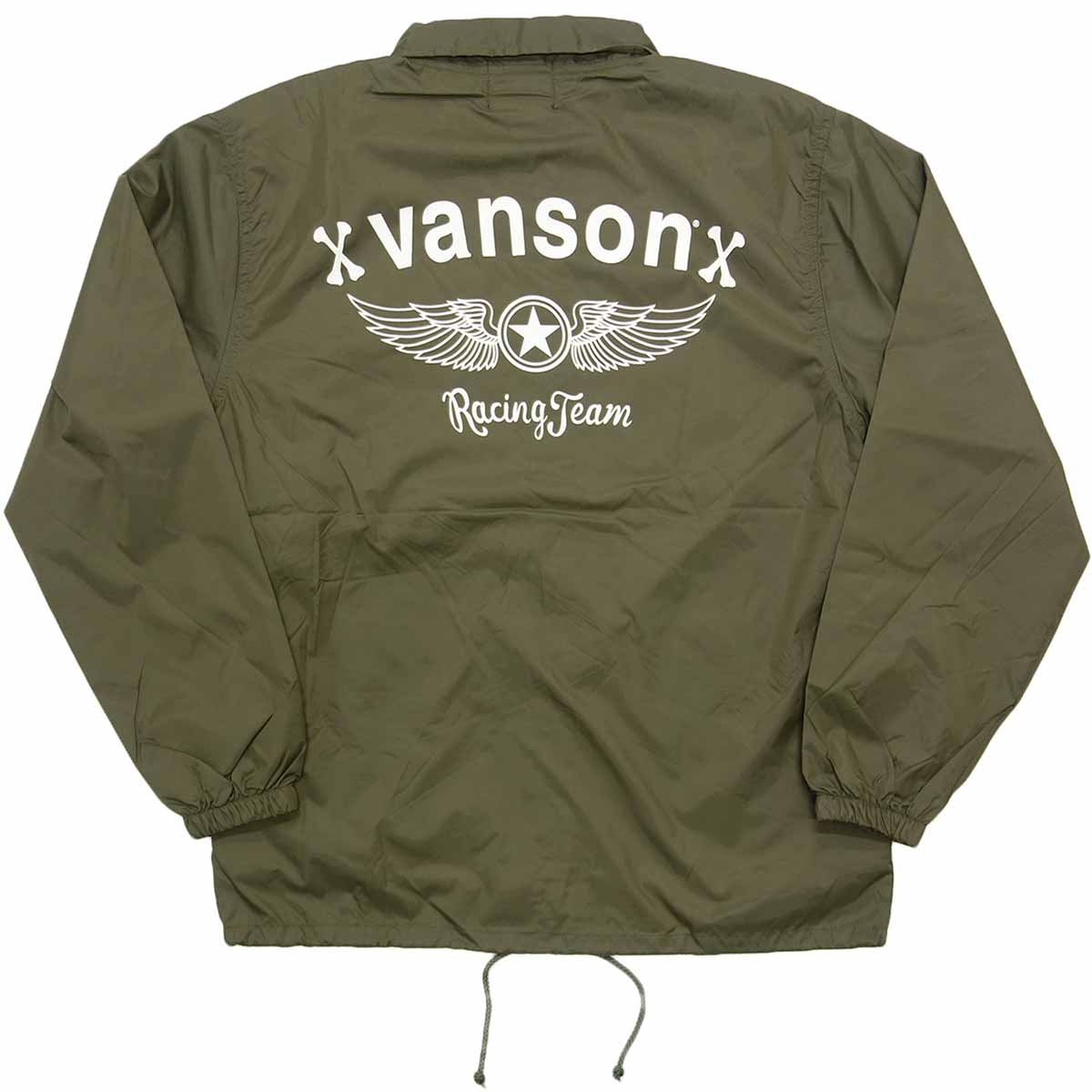 Rakuten - 【5/18&5/20 ポイント5倍】バンソン vanson ナイロン コーチジャケット メンズ 茶 NVSL-2207