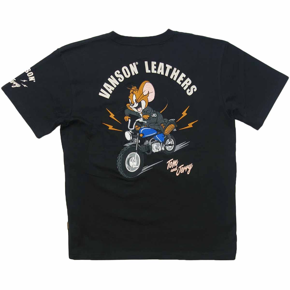 乐天商城 - 【ポイント5倍】バンソン VANSON トムとジェリー Tシャツ 半袖 メンズ 黒 TJV-2518
