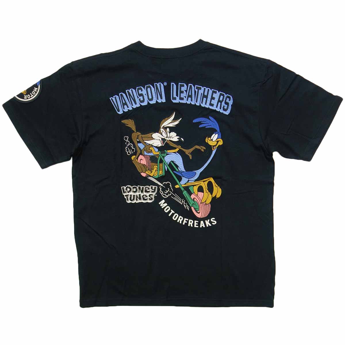 Rakuten - 【ポイント5倍】バンソン VANSON ルーニー・テューンズ コラボ ロードランナー Tシャツ 半袖 メンズ 黒 LTV-2506