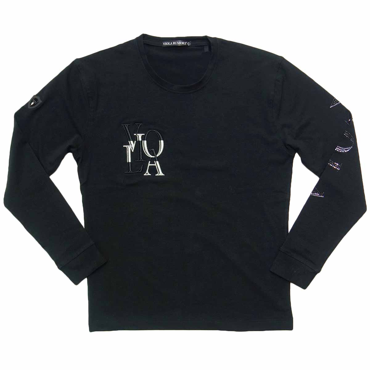 Rakuten - 【ポイント5倍】VIOLA ヴィオラ ビオラ Tシャツ 長袖 ロンT 黒 ブラック メンズ Y62200