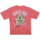 GALFY ガルフィー Tシャツ 半袖 メンズ 犬 刺繍 ピンク 152014