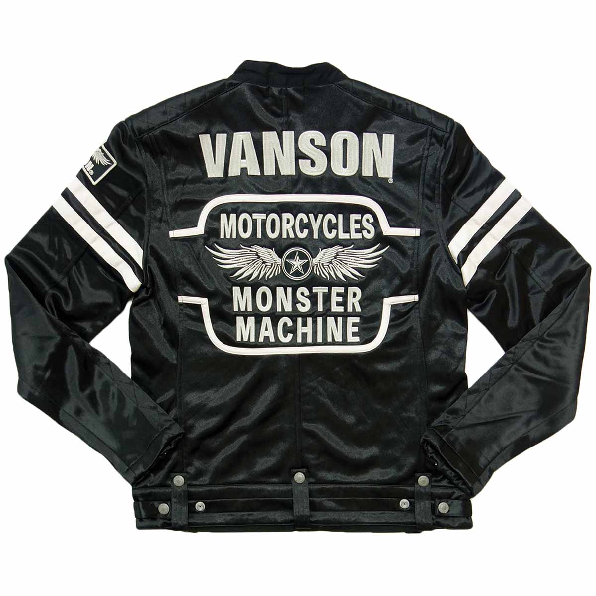 Rakuten - 【お買い物マラソン ポイント5倍】バンソン vanson ボンディング ライダースジャケット 黒 メンズ NVSZ-2519