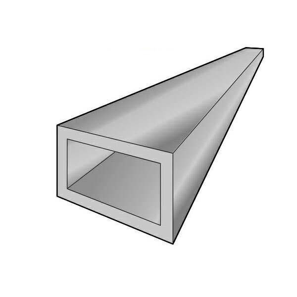 アルインコ 平角パイプ 1本 120×60×2.8mm/長さ：4000mm シルバー（クリア付）FB157S アルミ型材,汎用材,ALINCO ※合計9千円以上で送料無料（北海道 沖縄各県離島は送料追加）, 個人宅配送不可, 長尺物は大型トラック（4t車）で配送 ,現場配送不可, 商品は車上渡し