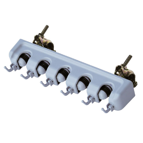 マルチハンガー 1個（AR-1221） 兼用クランプ2個付きで簡単設置・最大ホウキ5本収納可能,a祭　ARAO（ア..