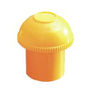 単管キャップ：キャッピカ(黄色)樹脂製 反射シールなし 200個セット。（AR-0101） Φ48.6パイプ用 Φ48.6単管パイプや鉄筋D19からD25に対応。本体は黄色で注意喚起。仮設資材 足場 店舗装飾,太陽光発電パネル架台 デーキャップ キャッピカ 鉄筋キャップ（アラオ)