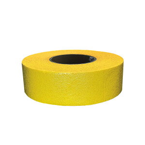カットライン R(仮ラインテープ)黄色(幅50mm×長さ45m)を1巻 AR-1128 短期間の仮ラインに。道路舗装時直後の仮ライン処理,黄ライン,仮設の横断歩道,車道分離線,仮設の駐車場誘導線。簡単に設置・撤去 表面ビーズ入り(アラオ) AR1128 旧AR-1113 旧AR-1117 綿製不織布