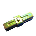 50角パイプ用ボンジョイント【20本セット】 8583 角パイプと角パイプを結合します。建設仮設機材。大口径角パイプ接続金具,角50パイプ用,コ型ジョイント C...