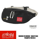 Manhattan Portage ボディバッグ ブルックリンブリッジ ウエストバッグ ピーナッツ FW2022 Brooklyn Bridge Waist Bag PEANUTS ブラック MP1100PEANUTSFW22