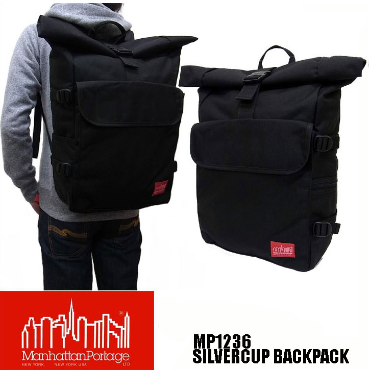 マンハッタンポーテージ リュック メンズ Manhattan Portage メンズ レディース シルバーカップバックパック リュック Silvercup Backpack Black MP1236 ブラック