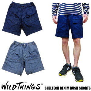 WILD THINGS SHELTECH DENIM BUSH SHORTS 2磻ɥ󥰥 ƥå ǥ˥ ֥å 硼ĥ硼ȥѥ 饤ߥ󥰥ѥġWILDTHINGS WT22024SG