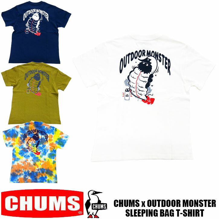  CHUMS×OUTDOOR MONSTER スリーピングバッグTシャツ