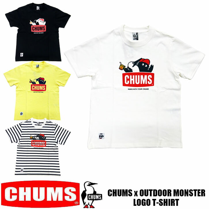 東北別注 CHUMS CHUMS×OM LOGO 半袖Tシャツ 全4色 メンズ　チャムス Tシャツ CH01-2050