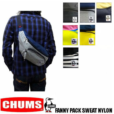 CHUMS FANNY PACK SWEAT NYLON 全6色 CH60-2677 CH60-0685　チャムス　スウェット×ナイロン素材　ウエストポーチ　ボディーバッグ　ショルダーバッグ　男女兼用　ユニセックス