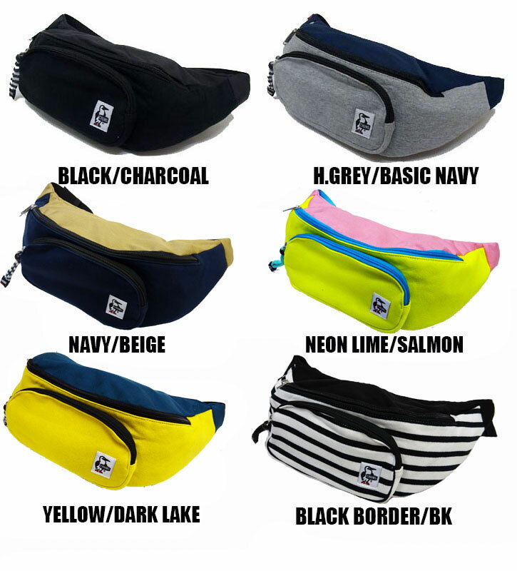 CHUMS FANNY PACK SWEAT NYLON 全6色 CH60-2677 CH60-0685　チャムス　スウェット×ナイロン素材　ウエストポーチ　ボディーバッグ　ショルダーバッグ　男女兼用　ユニセックス