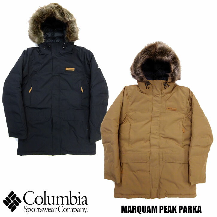 楽天JERRYS　STOREColumbia MARQUAM PEAK PARKA 全2色 WE1496　コロンビア マーカムピークパーカー ジャケット ファー　中綿ジャケット ナイロンジャケット　マウンテンパーカー 　防寒 撥水 防汚 　オムニシールド