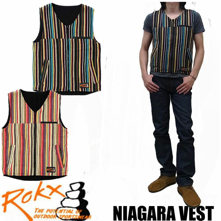 Rokx【ロックス】ROKX NIAGARA REVERSIBLE VEST リバーシブルベスト