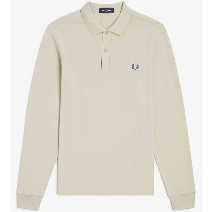 FRED PERRY フレッドペリー ポロシャツ 長袖 刺繍ロゴ ベージュ L 楽天市場】フレッドペリー 長袖（カラーベージュ）（メンズ