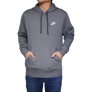 NIKE パーカー ナイキ メンズ XS-XXXL 裏起毛 スウェットパーカー クラブ プルオーバー フーディ Nike Men's Club Pullover Hoodie Charcoal Heather Anthracite White 送料無料