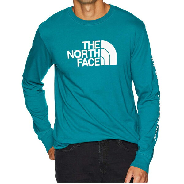 ノースフェイス長袖TシャツメンズハーフドームブルーグリーンT-ShirtTシャツTheNorthFaceMen'sWell-Lo