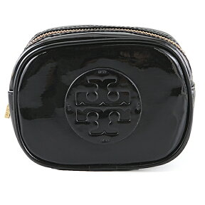 トリーバーチ コスメポーチ ブラック 黒 Tory Burch Small Cosmetic Case スモール コスメティック ケース Black 【化粧ポーチ コスメポーチ 小物入れ】 あす楽対応 【コンビニ受取対応商品】