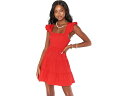 (取寄) ショウ ミー ユア ムームー ラブリー ミニ ドレス Show Me Your Mumu Lovely Mini Dress Cherry Poplin(4)