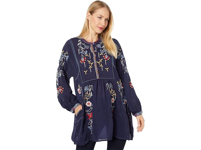 (取寄) ジョニー ワズ ディキシー チュニック Johnny Was Dixie Tunic Push Gravel