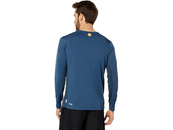 (取寄) クイックシルバー ウォーターマン バンブー チェック 2 ロング スリーブ サーフ ティー Quiksilver Waterman Bamboo Check 2 Long Sleeve Surf Tee Ensign Blue