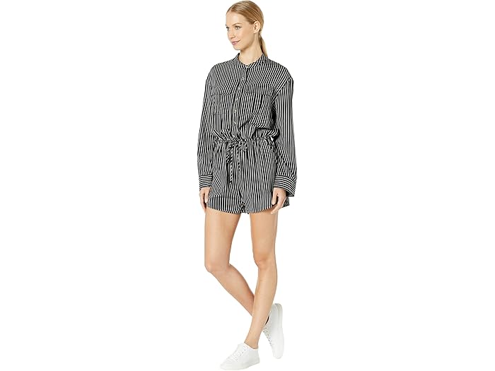 (取寄) ビラボン ウェイク ザ ナイト ロンパー Billabong Wake The Night Romper Black Stripe