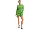 (取寄) マンゴ ホール ドレス MANGO Hole Dress Light/Pastel Green