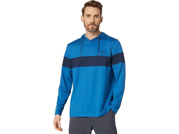 (取寄) プーマ ゴルフ マター カラーブロック ブーディ PUMA Golf Mattr Color-Block Hoodie Lake Blue/Navy Blazer その1