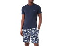 (取寄) エンポリオ アルマーニ オール オーバー カモ Pj セット Emporio Armani All Over Camo PJ Set Marine Camou