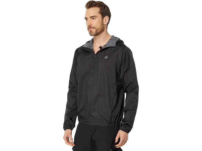 (取寄) スーパードライ ラン ライトウェイト ウォータープルーフ シェル Superdry Run Lightweight Waterproof Shell Black