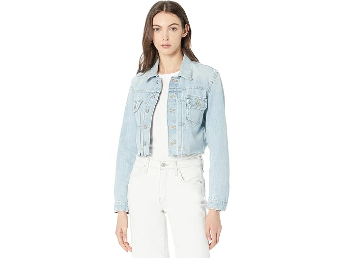 (取寄) ハドソン ジーンズ ギア トラッカー ウィズ ロー ヘム Hudson Jeans Gia Trucker with Raw Hem Glow