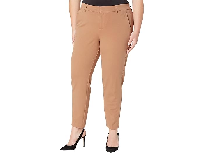 (取寄) リバプールロサンゼルス プラス サイズ スリム レッグ ポンテ トラウザーズ イン ポンテ ニット イン ブラック Liverpool Los Angeles Plus Size Slim Leg Ponte Trousers in Ponte Knit in Black Maple