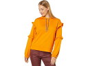 (取寄) トミーヒルフィガー ラッフル スリーブ パーカー スウェットシャツ Tommy Hilfiger Ruffle Sleeve Hoodie Sweatshirt Sunflower
