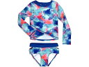 (取寄) アパマンキッズ ラッシュガード ツーピース セット (トドラー/リトル キッズ/ビッグ キッズ) Appaman Kids Rashguard Two-Piece Set (Toddler/Little Kids/Big Kids) Ocean Tie-Dye