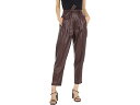 (取寄) ブランクニューヨーク フォー レザー トラウザーズ ウィズ セルフ ベルト Blank NYC Faux Leather Trousers with Self Belt Grape Shake