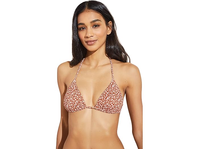 (取寄) エバージェイ ガーデン ネッサ ビキニ トップ Eberjey Garden Nessa Bikini Top Redwood/Sand
