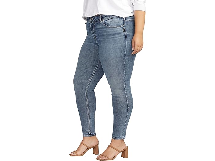 (取寄) シルバー ジーンズ プラス サイズ スキ ミッドライズ スキニー ジーンズ W93136COO312 Silver Jeans Co. Plus Size Suki Mid-Rise Skinny Jeans W93136COO312 Indigo