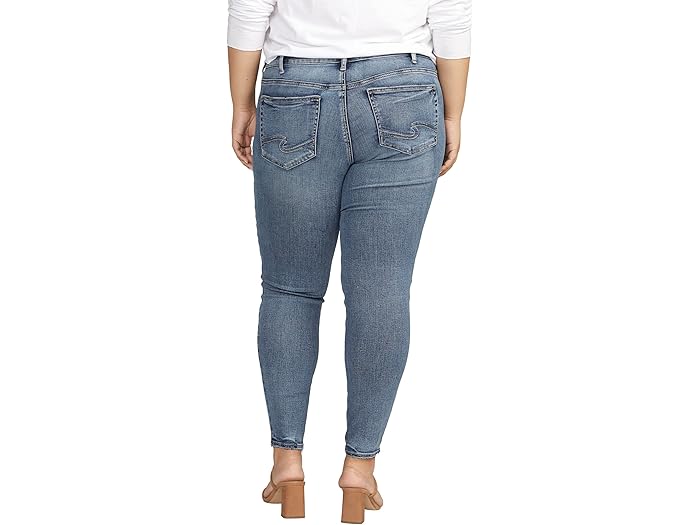 (取寄) シルバー ジーンズ プラス サイズ スキ ミッドライズ スキニー ジーンズ W93136COO312 Silver Jeans Co. Plus Size Suki Mid-Rise Skinny Jeans W93136COO312 Indigo