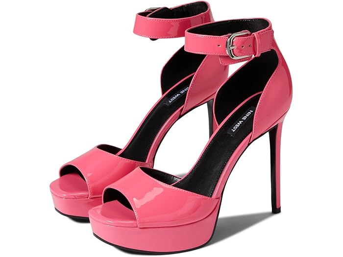 () ʥ󥦥 ǥӡ 3 Nine West Debby 3 Neon Pink Patent