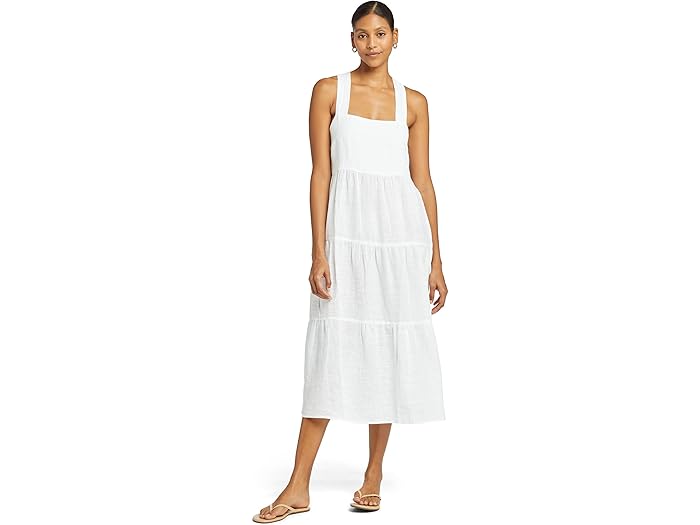 (取寄) ビタミン A キャニオン リネン ミディ ドレス Vitamin A Canyon Linen Midi Dress Eco Linen Whiteのサムネイル