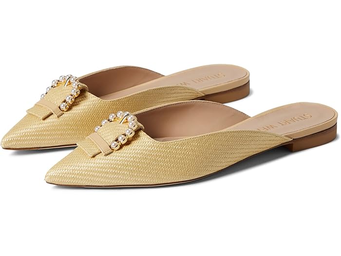 () 奢 磻ĥޥ ѡ Хå ߥ塼 Stuart Weitzman Pearl Buckle Mule Whea...