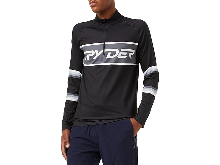 () ѥ ץߥ å T-ͥå Spyder Premier Zip T-Neck Black