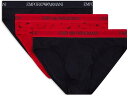 (取寄) エンポリオ アルマーニ ピュア コットン 3-パック ブリーフ Emporio Armani Pure Cotton 3-Pack Brief Mar...