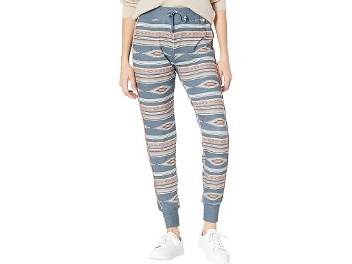 (取寄) ロックンロールカウガール ヘザード アズテク プリント ジョガー パンツ Rock and Roll Cowgirl Heathered Aztec Print Jogger Pants 78-2351 Indigo (取寄) ロックンロールカウガール ヘザード アズテク プリント ジョガー パンツ Rock and Roll Cowgirl Heathered Aztec Print Jogger Pants 78-2351 Indigo