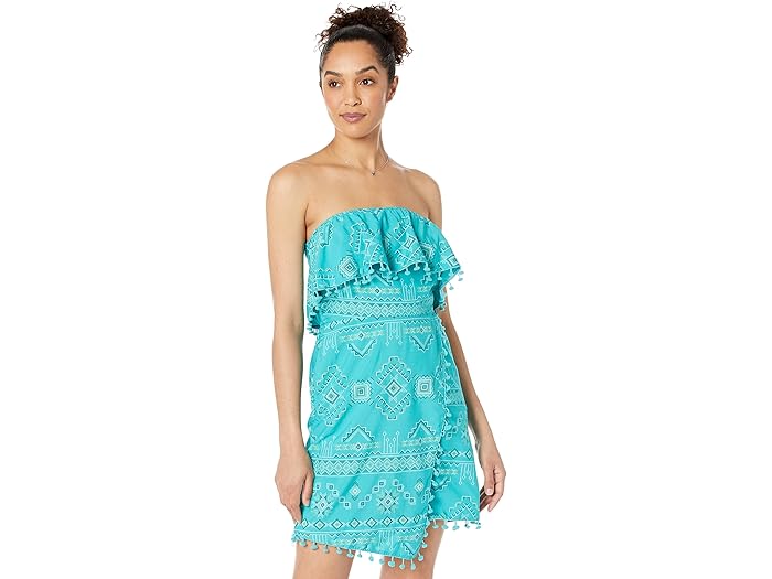 (取寄) ラングラー レトロ ストラップレス ドレス Wrangler Retro Strapless Dress Turquoise