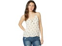 (取寄) チェイサー エアルーム ガーゼ フラウンシー タイ フロント カミ Chaser Heirloom Gauze Flouncy Tie Front Cami Cream Vintage Floral