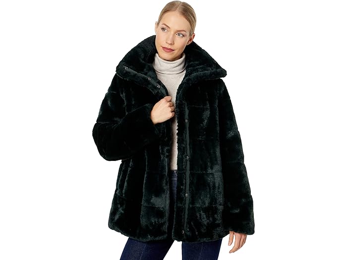 () NVLT ǥ Хˡ ե ե  NVLT Ladies Bunny Faux Fur Coat Forest...