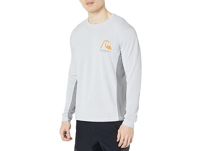 (取寄) クイックシルバー ウォーターマン バンブー チェック 2 ロング スリーブ サーフ ティー Quiksilver Waterman Bamboo Check 2 Long Sleeve Surf Tee White